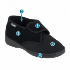 Chausson Orthopédique ALADIN Noir 9 Chausson Orthopédique ALADIN Noir -Sérénité Maison Promos Boutique chausson orthopedique aladin noir 4